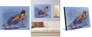 Creative Gallery Yoga Pose Two in Blue 24" x 36" Acrylic Wall Art Print
